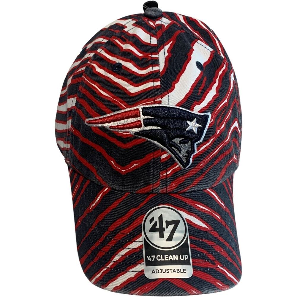 '47 Brand Clean Up Zubaz New England Patriots NFL Football Adjustable Hat Cap - Picture 13 of 13